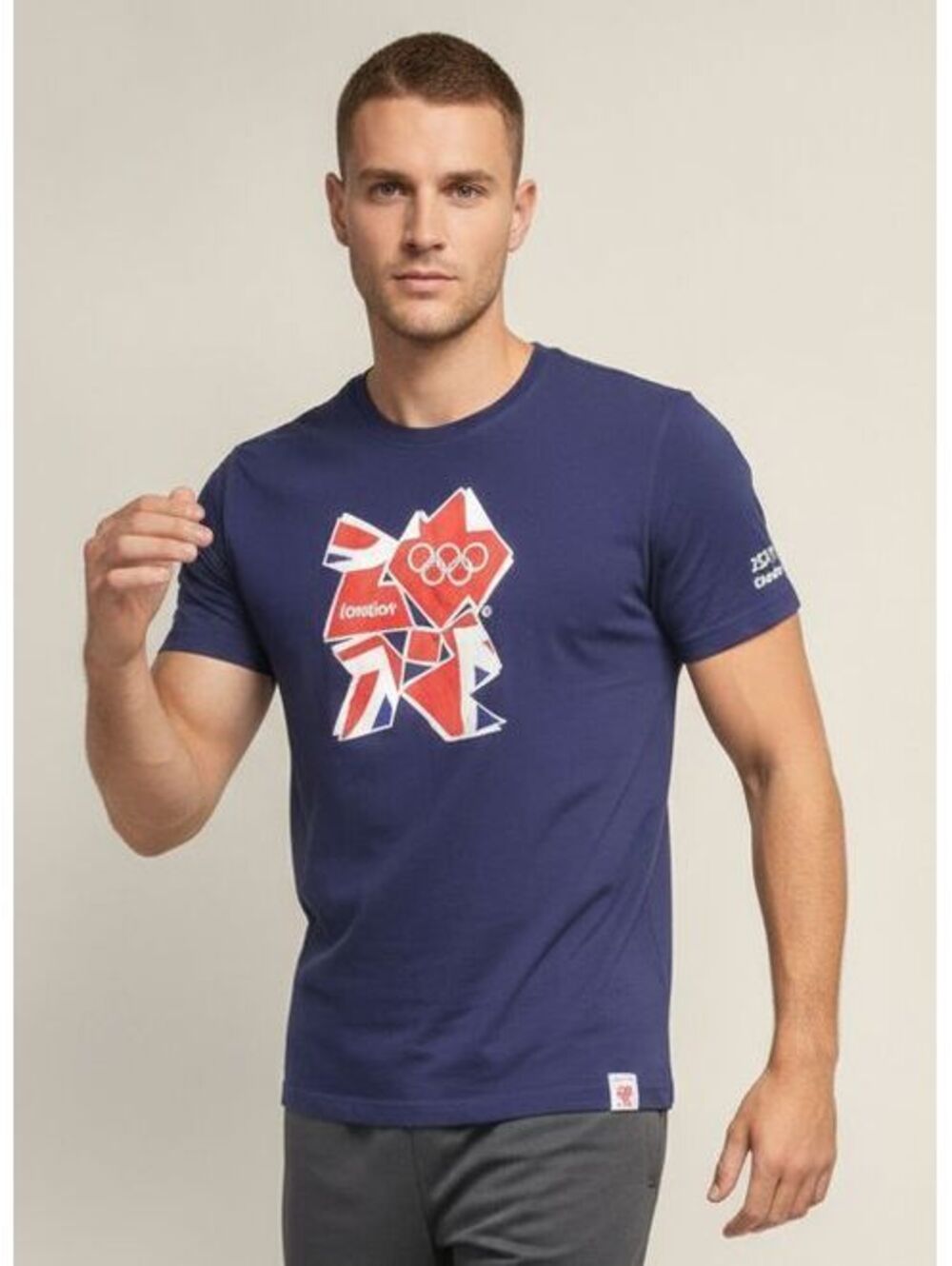 Official London 2012 Olympic Games Blue Graphic T-Shirt Men's Size Large L